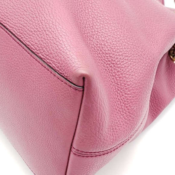 Authentic Gucci GG Soho on Chain Medium Pink Shoulder Bag - Picture 8 of 16
